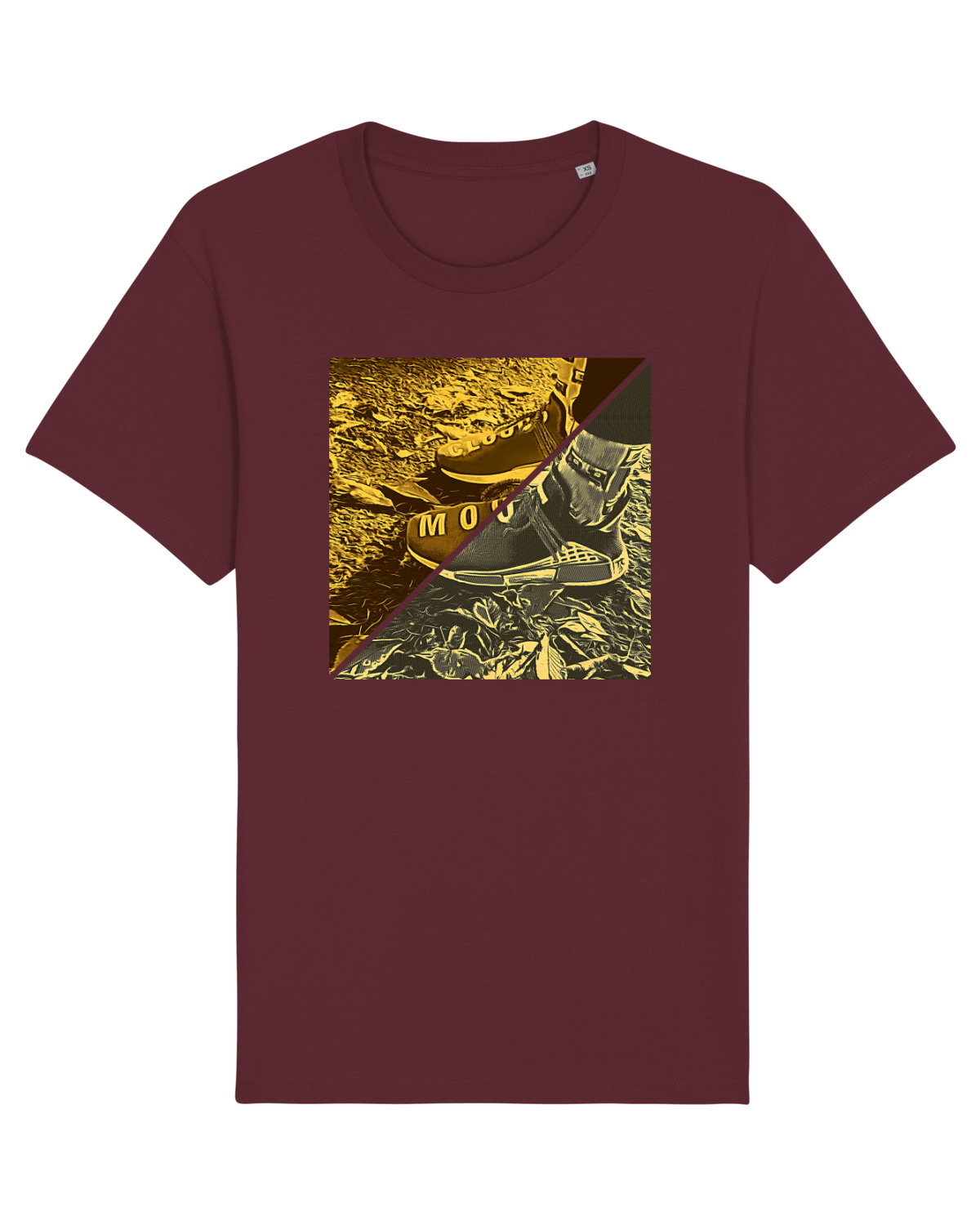 Tricou mânecă scurtă Unisex Rocker Burgundy