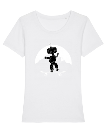 Robot Skater White