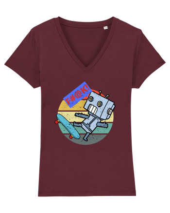 Robot Skater Burgundy