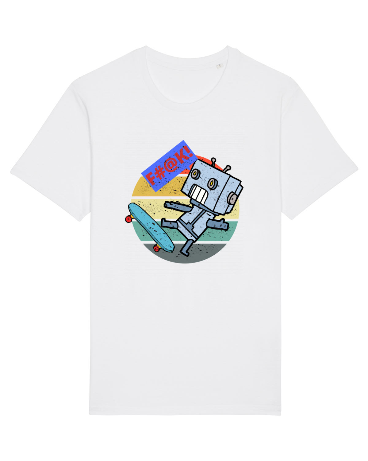 Tricou mânecă scurtă Unisex Rocker White