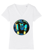 Hood Boy Tricou mânecă scurtă guler V Damă Evoker