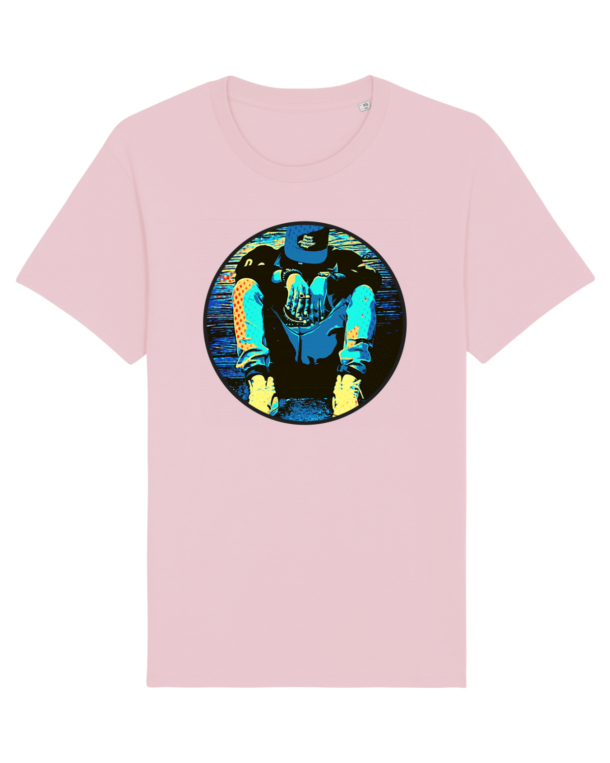 Tricou mânecă scurtă Unisex Rocker Cotton Pink