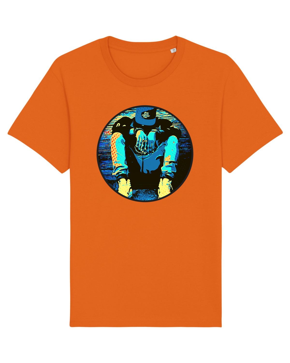 Tricou mânecă scurtă Unisex Rocker Bright Orange