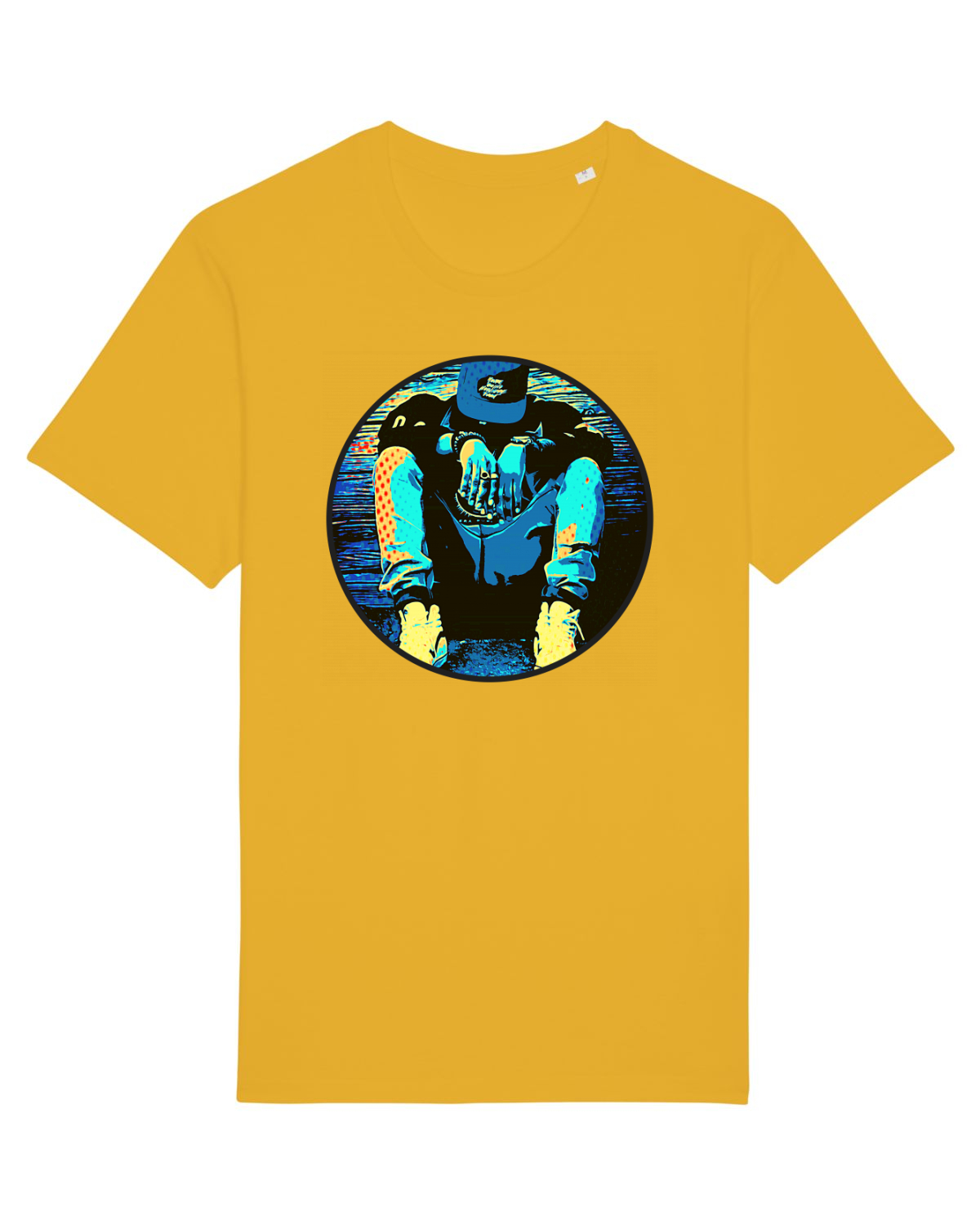 Tricou mânecă scurtă Unisex Rocker Spectra Yellow