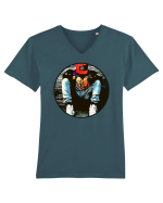 Hood Boy Tricou mânecă scurtă guler V Bărbat Presenter