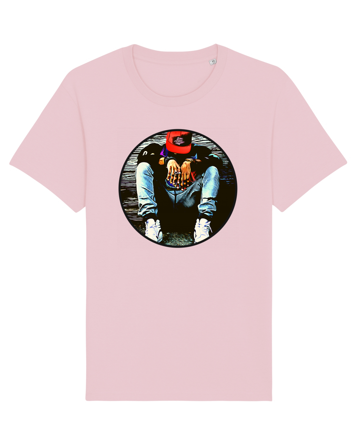 Tricou mânecă scurtă Unisex Rocker Cotton Pink