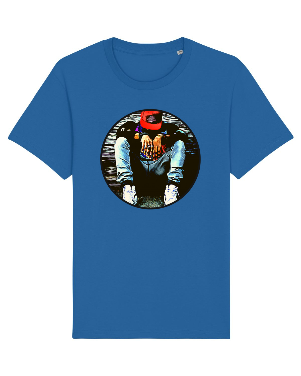 Tricou mânecă scurtă Unisex Rocker Royal Blue