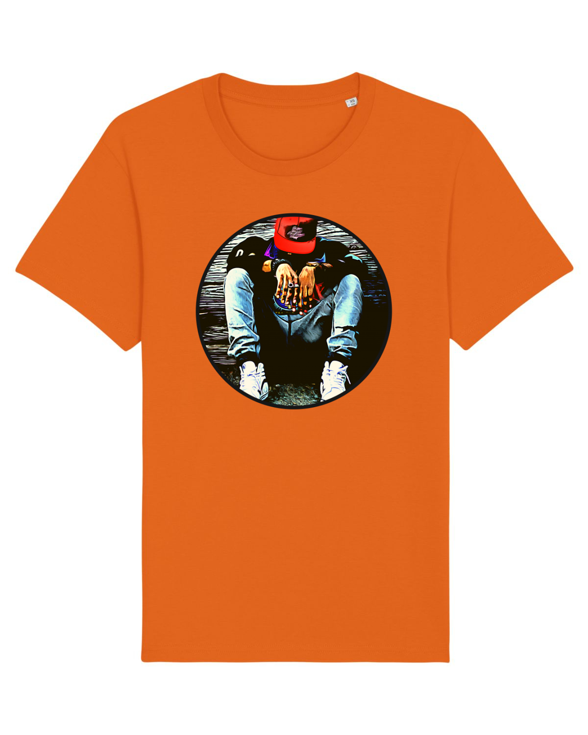 Tricou mânecă scurtă Unisex Rocker Bright Orange