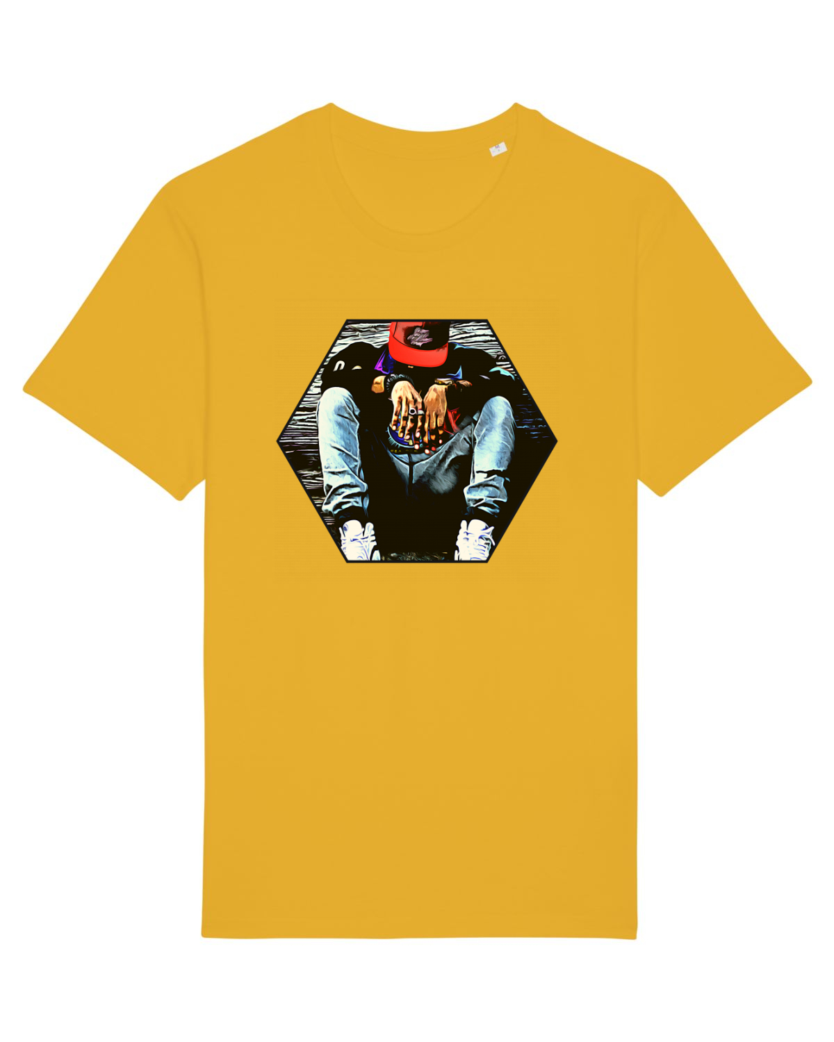 Tricou mânecă scurtă Unisex Rocker Spectra Yellow
