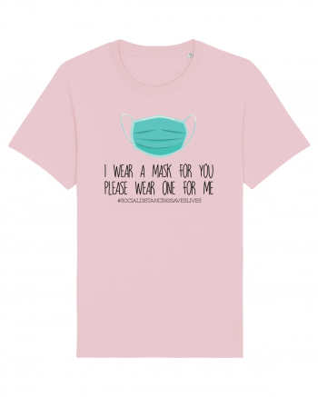 Mask Social Distancing Cotton Pink