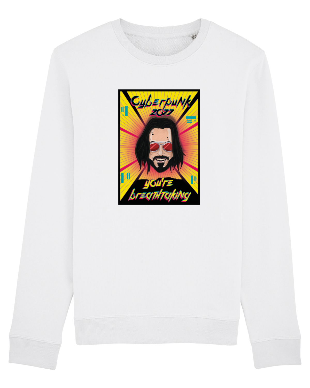 Bluză mânecă lungă Unisex Rise White
