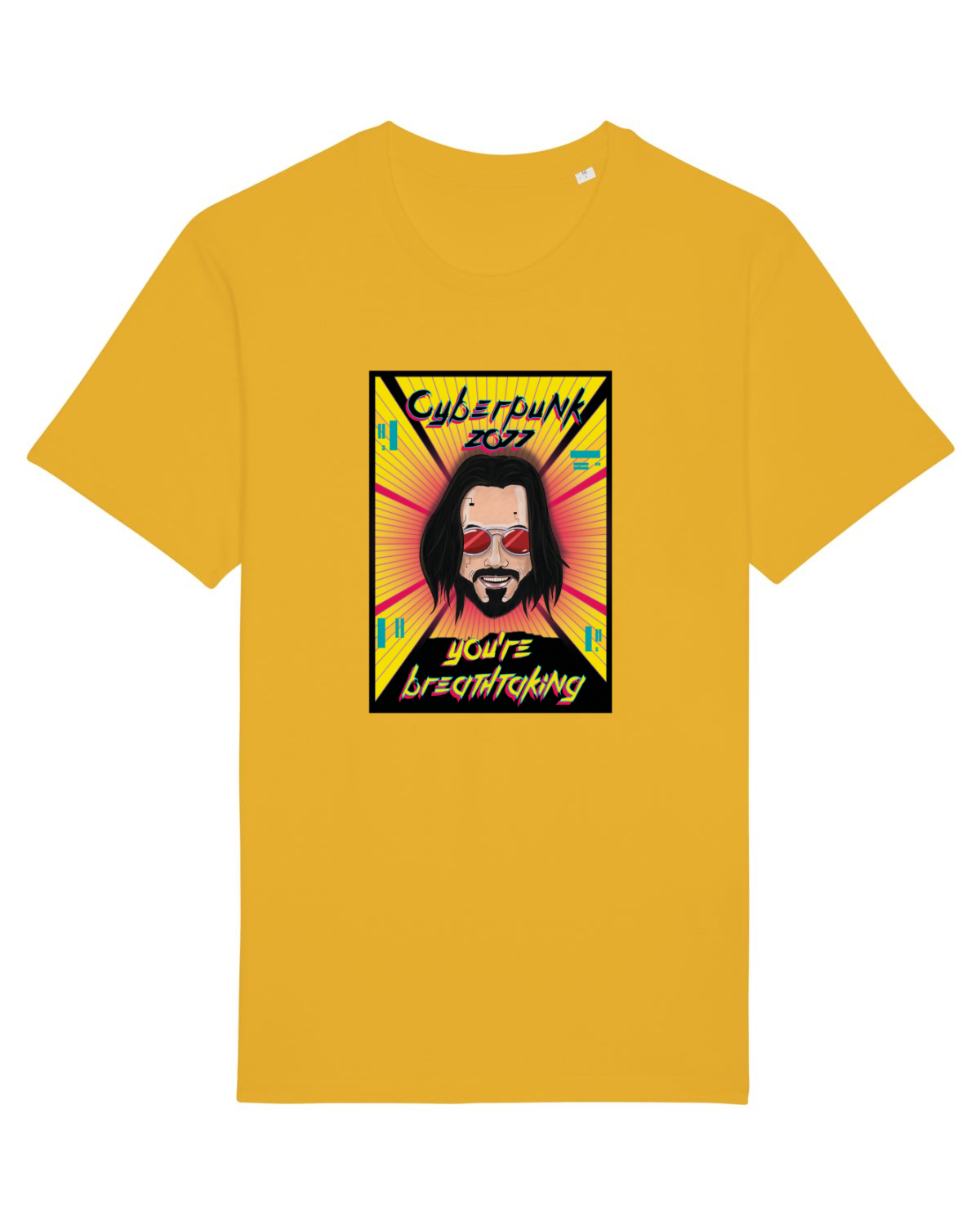 Tricou mânecă scurtă Unisex Rocker Spectra Yellow
