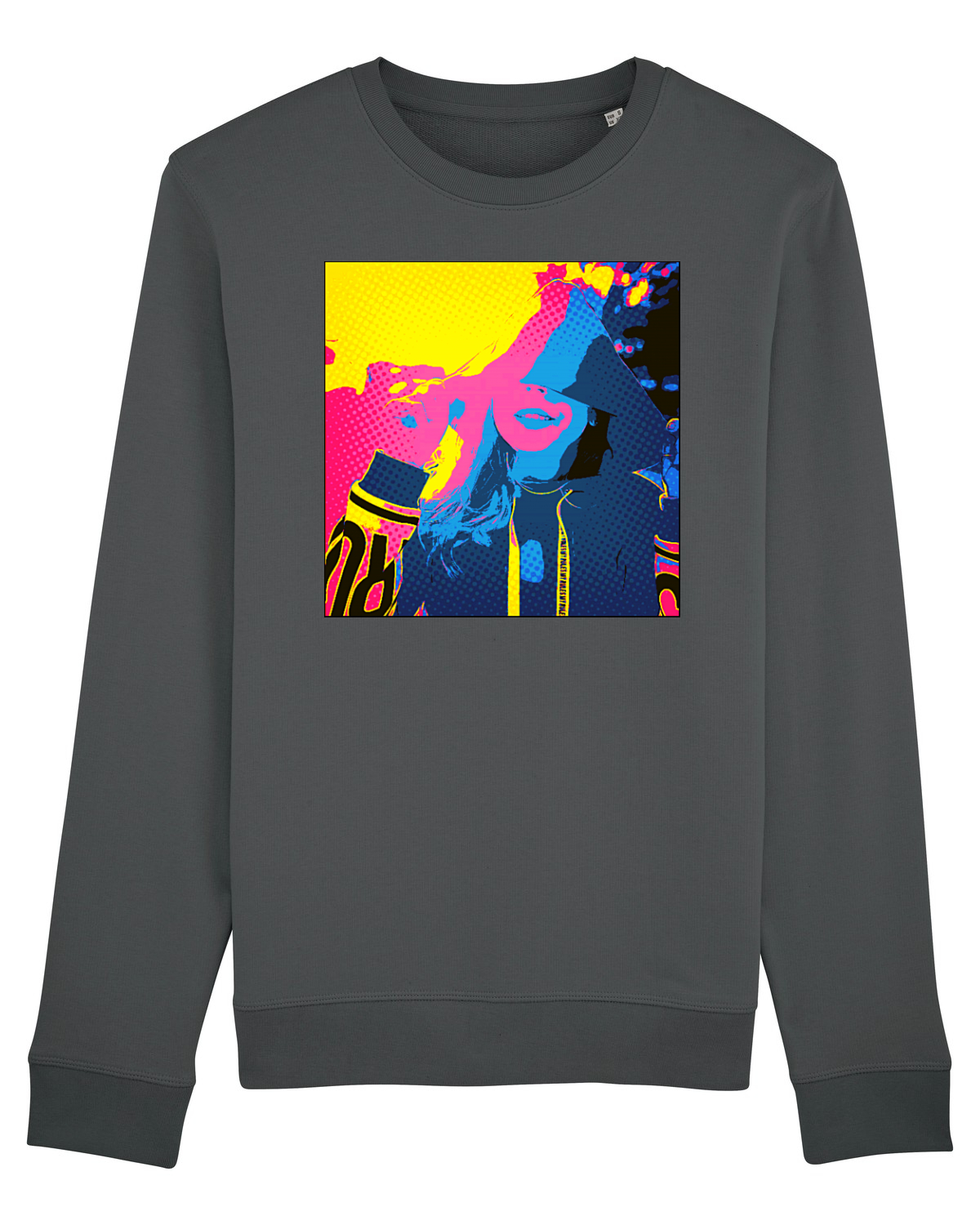 Bluză mânecă lungă Unisex Rise Anthracite