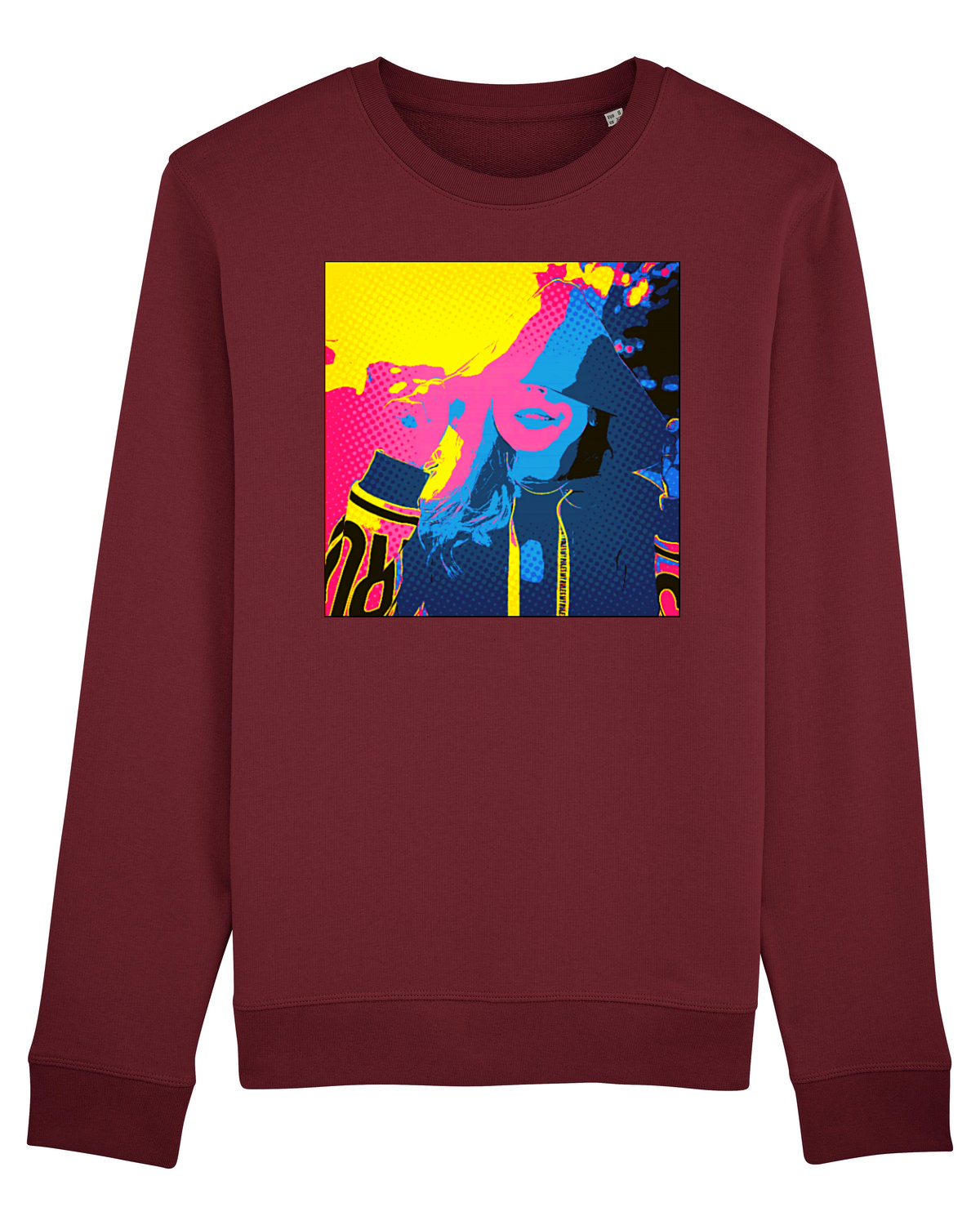 Bluză mânecă lungă Unisex Rise Burgundy