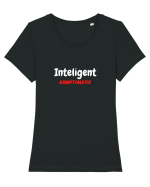 Inteligent Asimptomatic Tricou mânecă scurtă guler larg fitted Damă Expresser