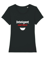 Inteligent Asimptomatic Tricou mânecă scurtă guler larg fitted Damă Expresser