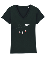 Love bombs Tricou mânecă scurtă guler V Damă Evoker