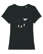 Love bombs Tricou mânecă scurtă guler larg fitted Damă Expresser