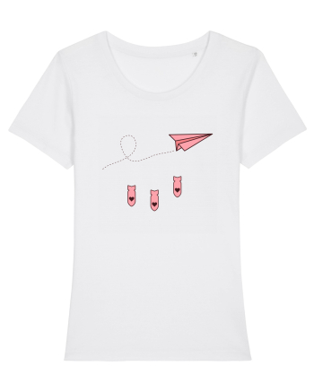 Avion de hartie White