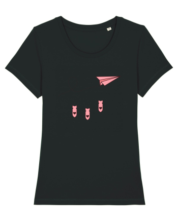 Avion de hartie Black