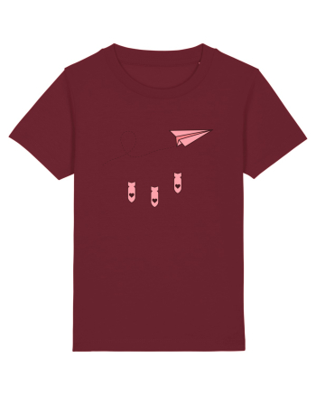 Avion de hartie Burgundy