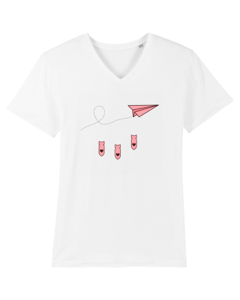 Avion de hartie White