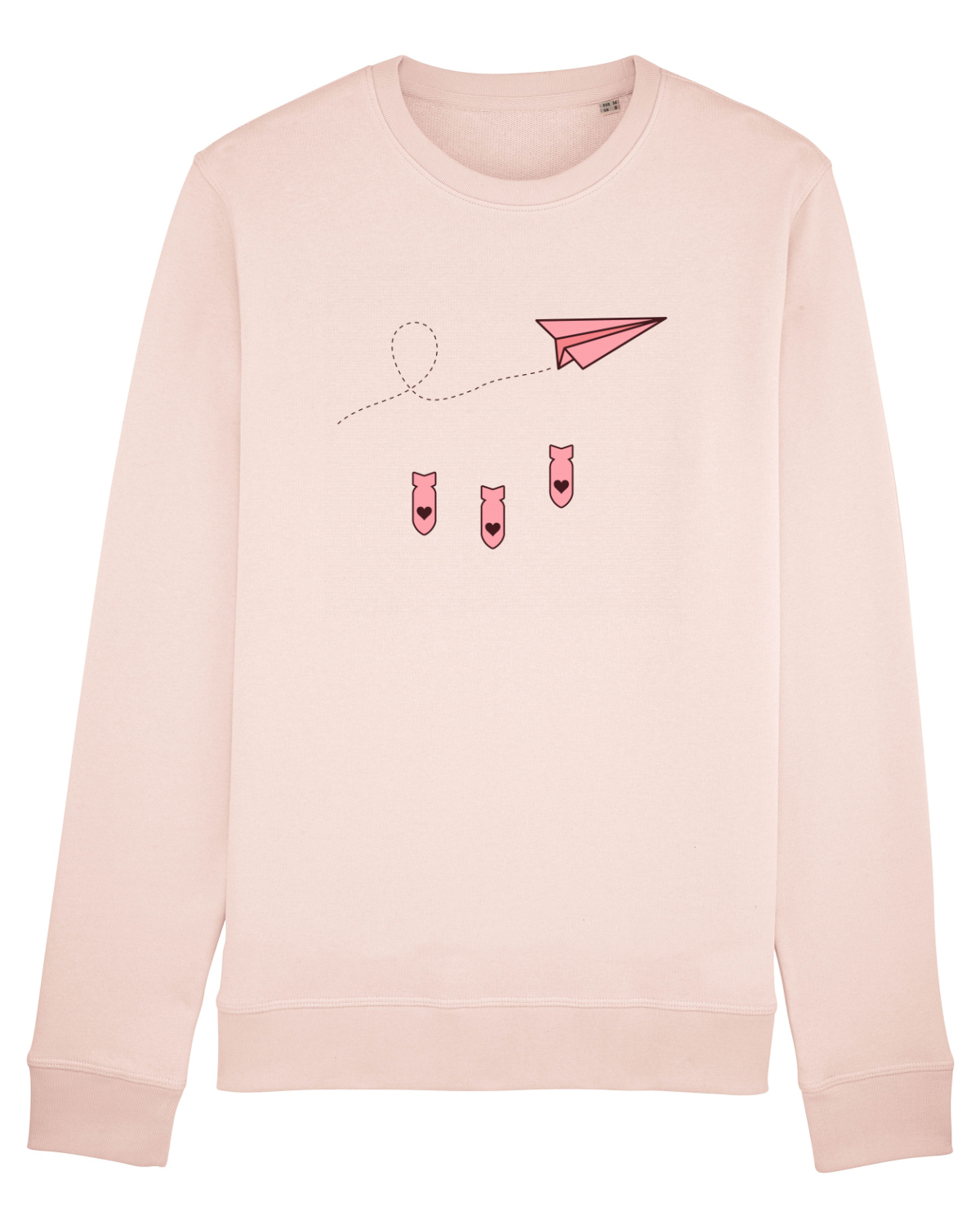 Bluză mânecă lungă Unisex Rise Candy Pink