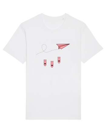 Avion de hartie White