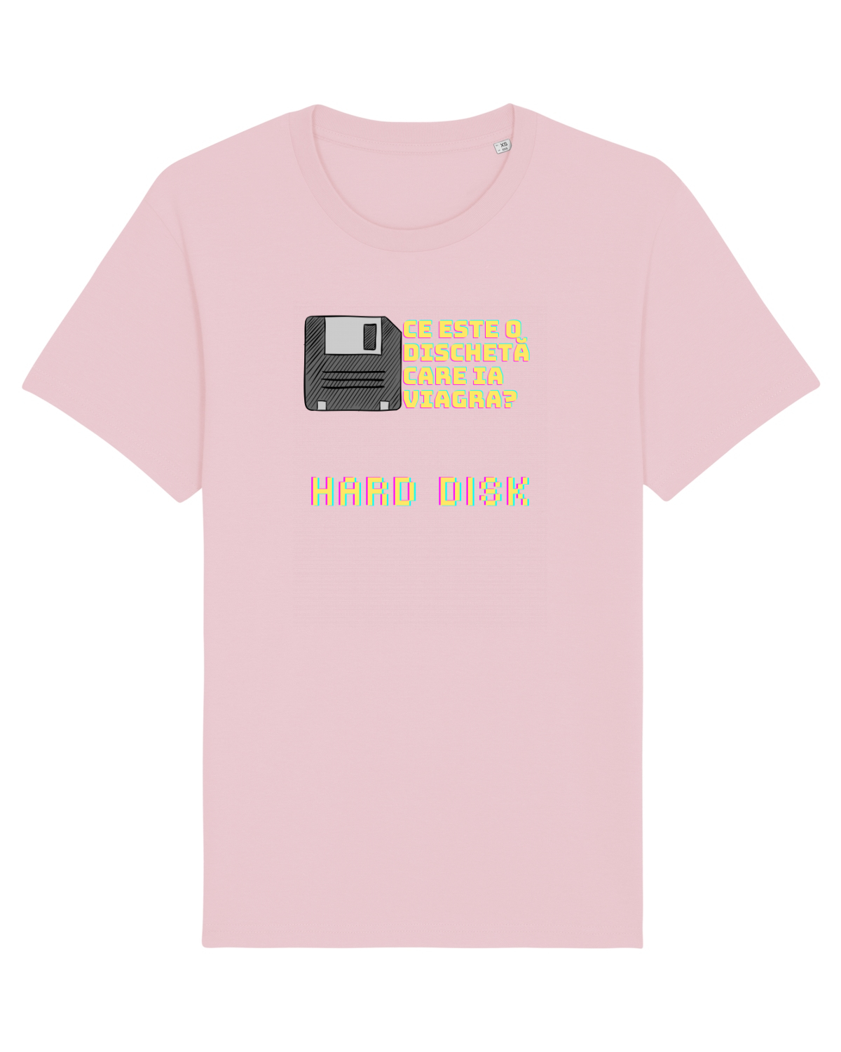 Tricou mânecă scurtă Unisex Rocker Cotton Pink