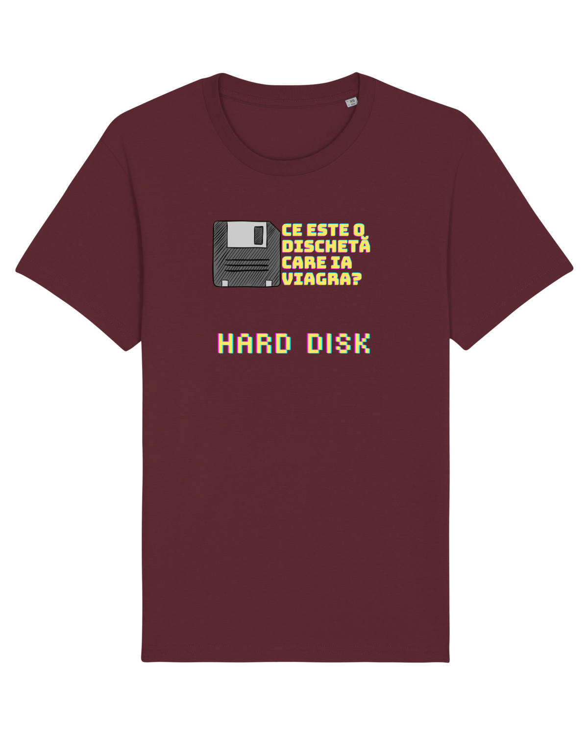 Tricou mânecă scurtă Unisex Rocker Burgundy