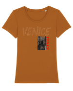 Venice Tricou mânecă scurtă guler larg fitted Damă Expresser