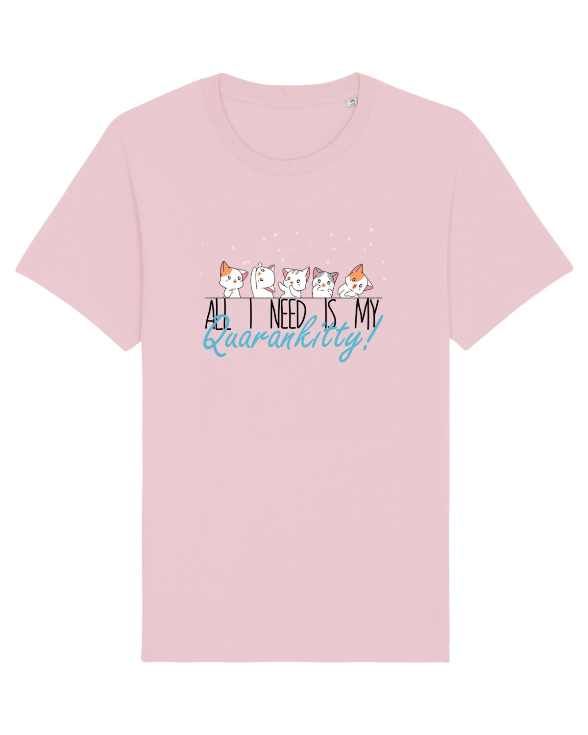 Tricou mânecă scurtă Unisex Rocker Cotton Pink