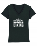 Mountain Biking Tricou mânecă scurtă guler V Damă Evoker