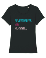 Nevertheless She Persisted Tricou mânecă scurtă guler larg fitted Damă Expresser