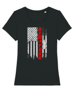 New York Tricou mânecă scurtă guler larg fitted Damă Expresser
