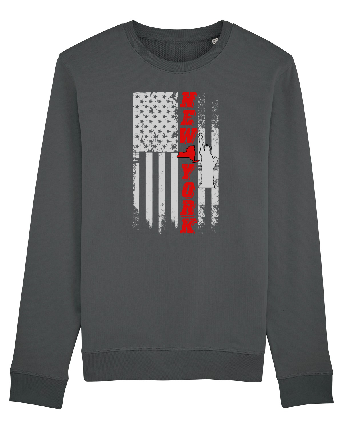 Bluză mânecă lungă Unisex Rise Anthracite