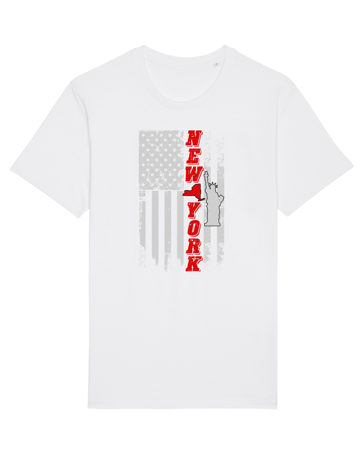 Tricou mânecă scurtă Unisex Rocker White
