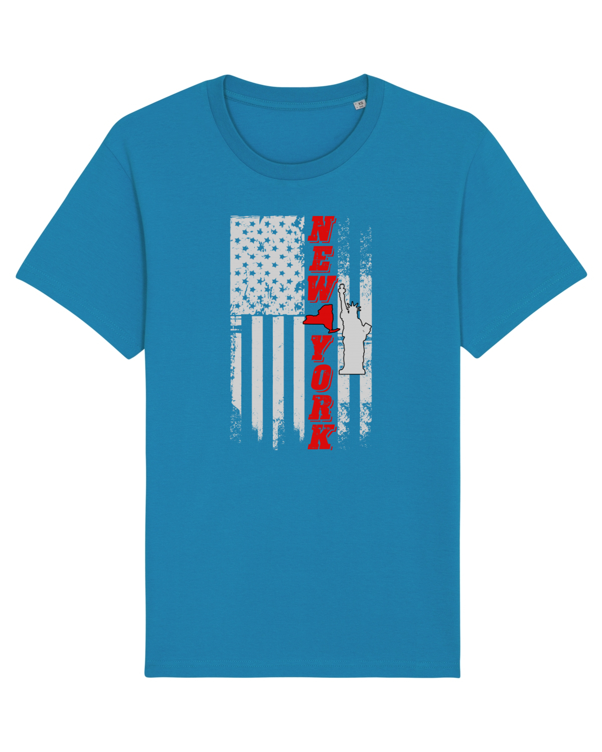 Tricou mânecă scurtă Unisex Rocker Azur