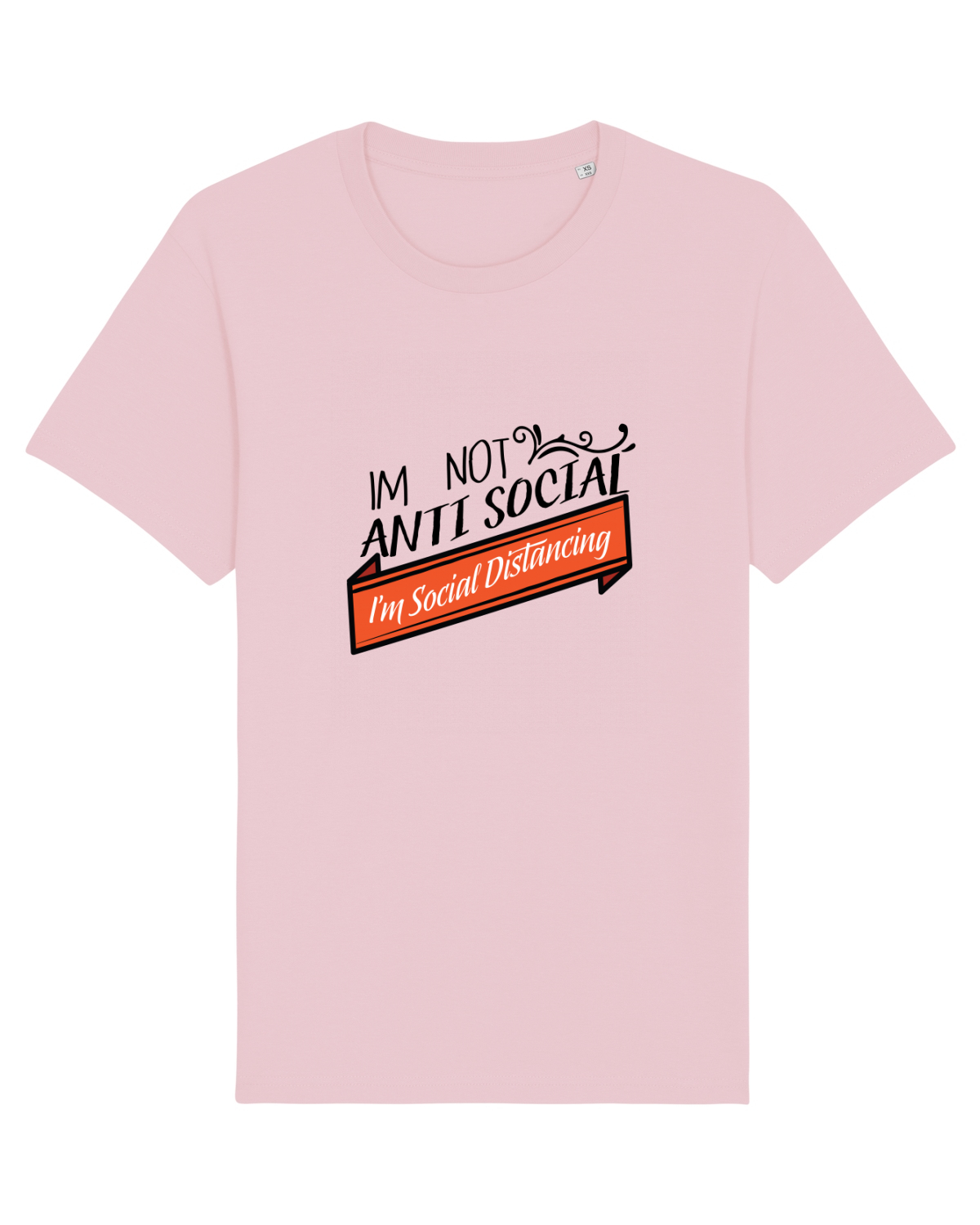 Tricou mânecă scurtă Unisex Rocker Cotton Pink