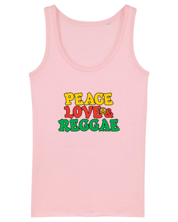 Peace Love and Reggae Cotton Pink