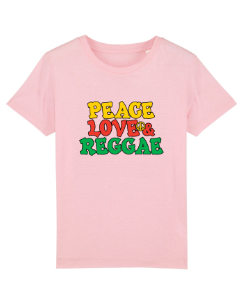 Peace Love and Reggae Cotton Pink