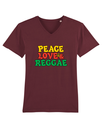 Peace Love and Reggae Burgundy