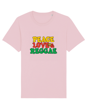 Peace Love and Reggae Cotton Pink