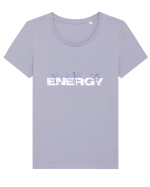 ENERGY Tricou mânecă scurtă guler larg fitted Damă Expresser