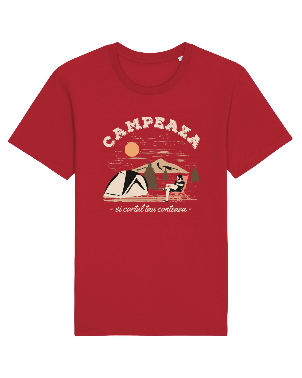 Tricou mânecă scurtă Unisex Rocker Red