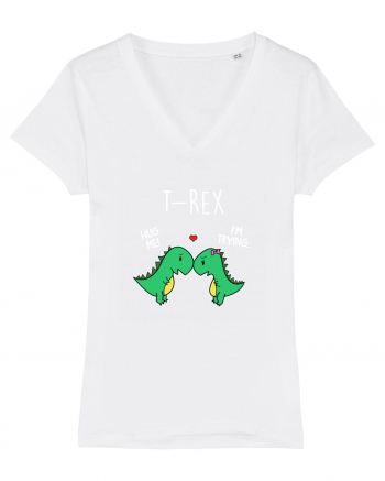 T-rex Hug White