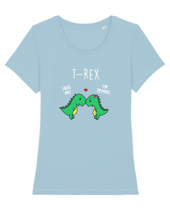 T-rex Hug Sky Blue