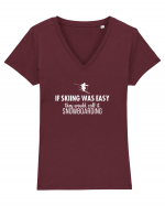 SKI Tricou mânecă scurtă guler V Damă Evoker