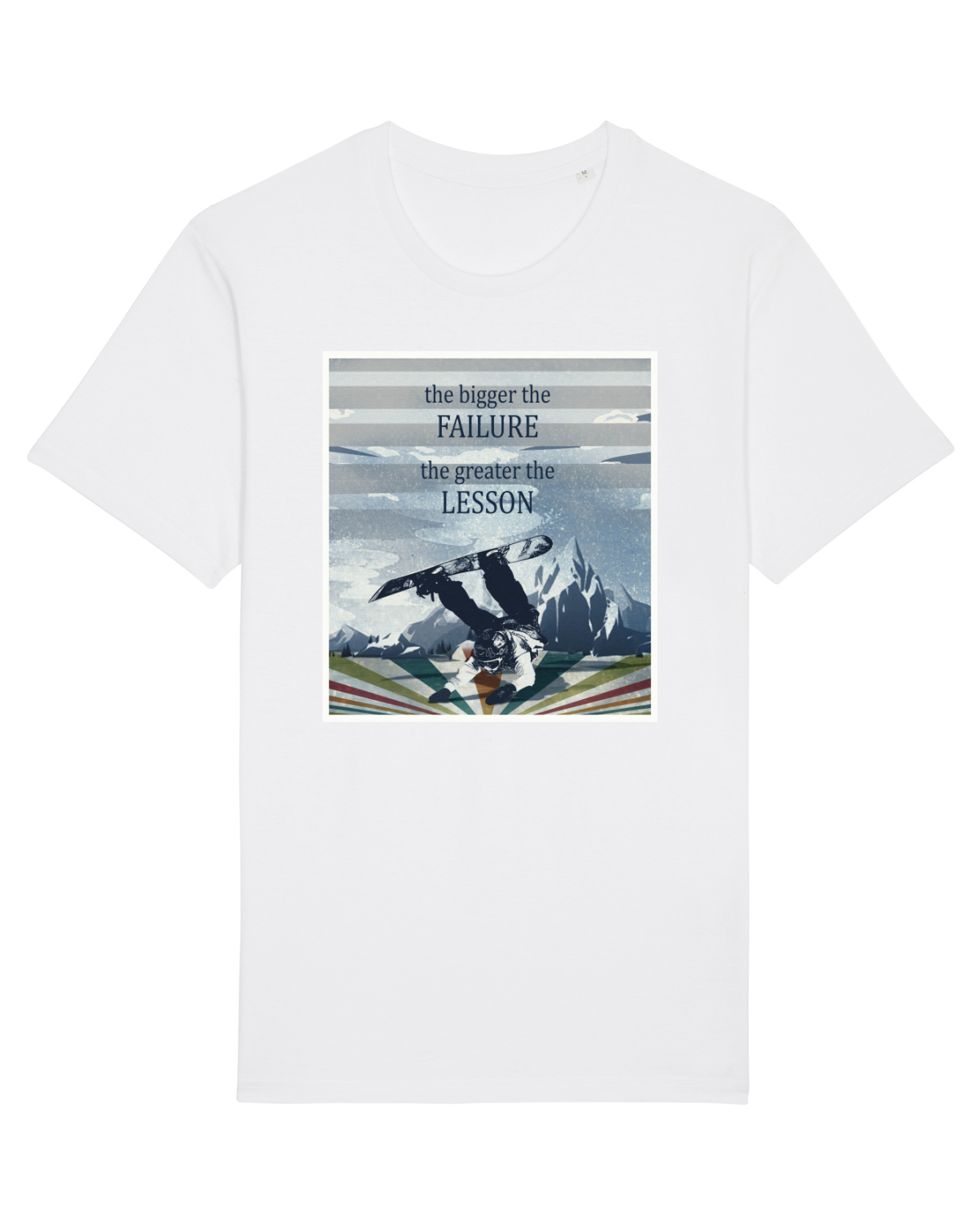 Tricou mânecă scurtă Unisex Rocker White