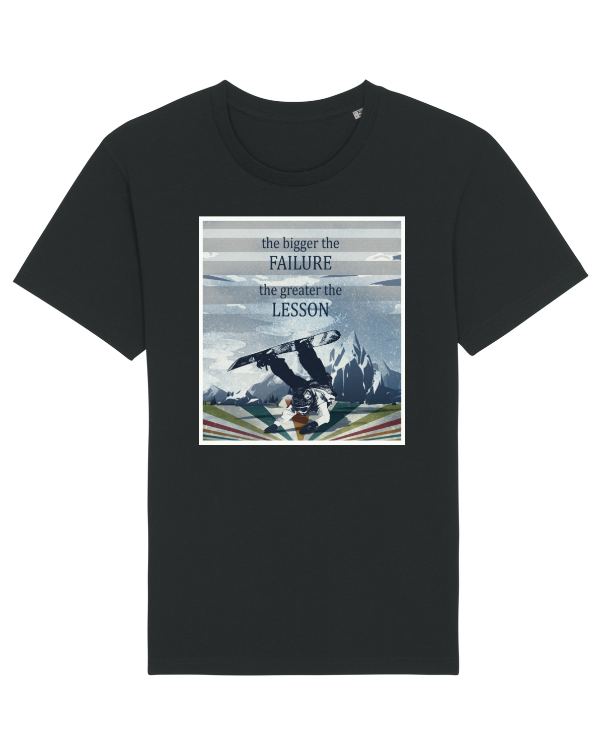 Tricou mânecă scurtă Unisex Rocker Black